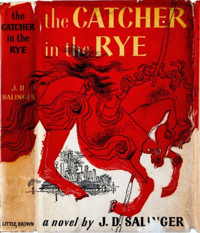 Image of book cover titled "The Catcher in the Rye".