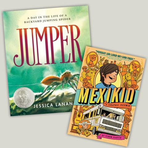 Book covers for Jumper and Mexikid