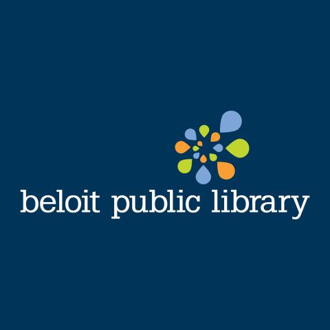 Library logo on dark blue background