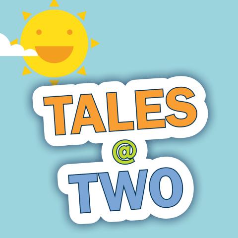Tales @ Two graphic over a sunny sky