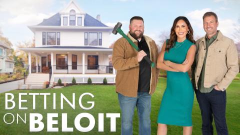 Three people standing in front of a freshly re-designed home