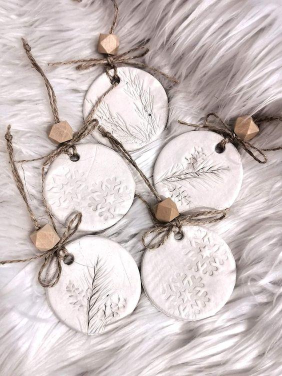 Natural Clay Ornaments 