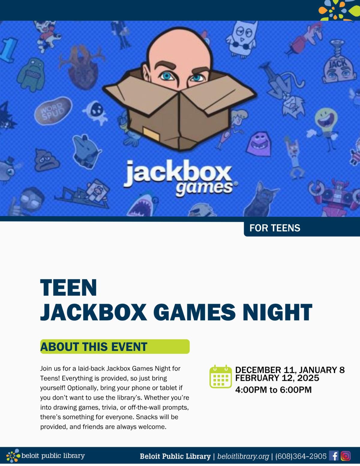 teen jackbox games poster